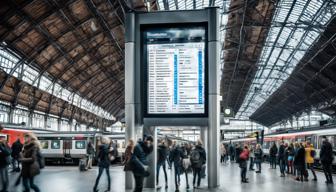 Deutsche Bahn verzichtet am Bahnhof auf gedruckte Fahrpläne